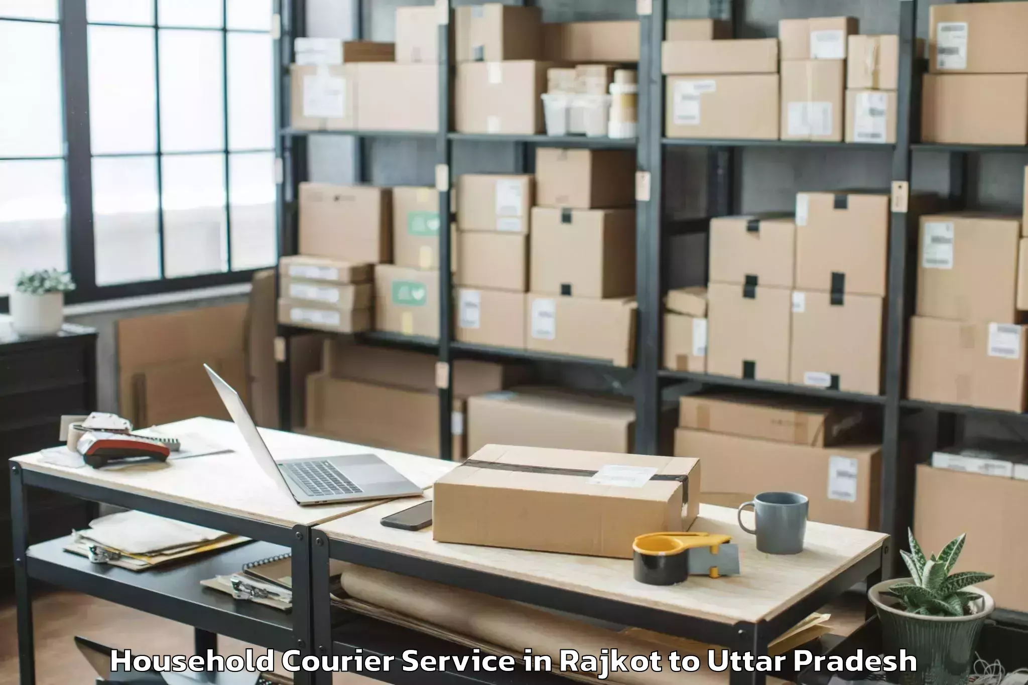 Expert Rajkot to Shahganj Household Courier